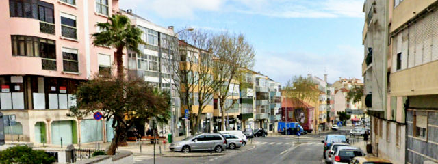 Estrada da Falagueira, Centro de Amadora &copy Google Earth Pro