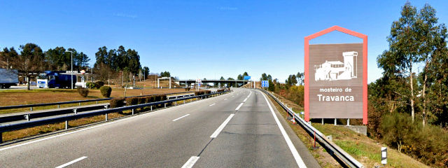 Terra de bom vinho, Amarante, no Tâmega, Distrito do Porto © Google Earth Pro