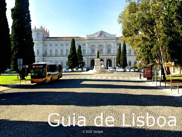 Palácio da Ajuda, Lisboa, &copy; Google Earth Pro