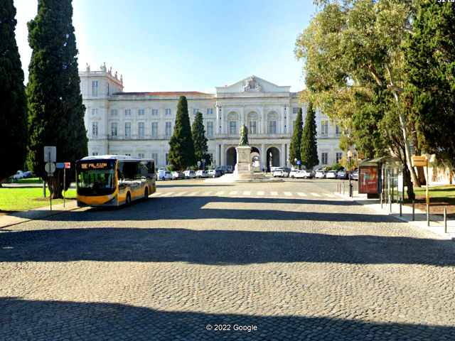 Palácio da Ajuda, Freguesia da Ajuda, Lisboa, Estremadura, © Google Earth Pro