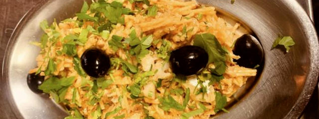 Bacalhau à Brás no Restaurante Alfaia, Bairro Alto, Freguesia da Misericórdia, Lisboa &copy; Alfaia, ilustração