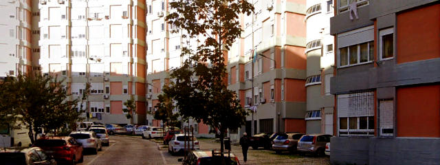 Rua Luiz Pacheco, Bairro das Amendoeiras, Freguesia de Marvila, Lisboa &copy; Google Earth Pro