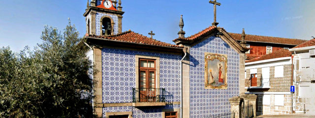 Church with tiles (detail) in Penafiel, in Souza, Porto District, Douro Litoral (Northern Region) &copy; Google Earth Pro