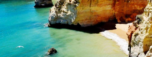 Praia de João de Arens, Portimão, Distrito de Faro, Algarve &copy; Beach Inspector, ilustração