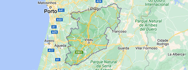 Viseu, Região Centro de Portugal &copy;  Google, Ilustração